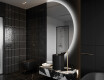 Elegáns LED Félkör alakú Tükör - Fürdőszobába A221