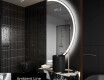 Elegáns LED Félkör alakú Tükör - Fürdőszobába A222 #3