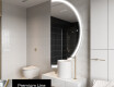 Elegáns LED Félkör alakú Tükör - Fürdőszobába A222 #4