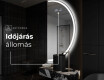 Elegáns LED Félkör alakú Tükör - Fürdőszobába A222 #6
