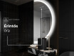 Elegáns LED Félkör alakú Tükör - Fürdőszobába A222 #7
