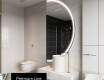 Elegáns LED Félkör alakú Tükör - Fürdőszobába A223 #4