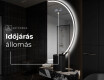 Elegáns LED Félkör alakú Tükör - Fürdőszobába A223 #6
