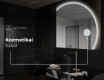 Elegáns LED Félkör alakú Tükör - Fürdőszobába Q221 #5