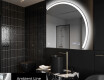 Elegáns LED Félkör alakú Tükör - Fürdőszobába Q222 #3