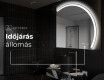 Elegáns LED Félkör alakú Tükör - Fürdőszobába Q222 #7