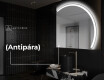 Elegáns LED Félkör alakú Tükör - Fürdőszobába Q222 #9