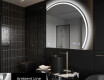 Elegáns LED Félkör alakú Tükör - Fürdőszobába Q223 #3
