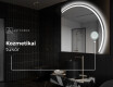 Elegáns LED Félkör alakú Tükör - Fürdőszobába Q223 #5