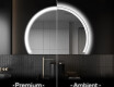 Elegáns LED Félkör alakú Tükör - Fürdőszobába W222
