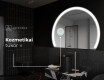 Elegáns LED Félkör alakú Tükör - Fürdőszobába W222 #6