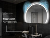 Elegáns LED Félkör alakú Tükör - Fürdőszobába W222 #6