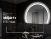 Elegáns LED Félkör alakú Tükör - Fürdőszobába W222 #7