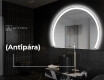 Elegáns LED Félkör alakú Tükör - Fürdőszobába W222 #9