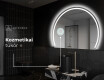 Elegáns LED Félkör alakú Tükör - Fürdőszobába W223 #5