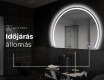 Elegáns LED Félkör alakú Tükör - Fürdőszobába W223 #7