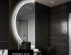 Elegáns LED Félkör alakú Tükör - Fürdőszobába D222 #3