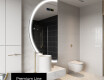 Elegáns LED Félkör alakú Tükör - Fürdőszobába D222 #4