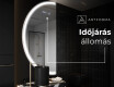 Elegáns LED Félkör alakú Tükör - Fürdőszobába D222 #6