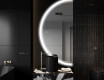 Elegáns LED Félkör alakú Tükör - Fürdőszobába D222 #9