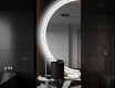 Elegáns LED Félkör alakú Tükör - Fürdőszobába D222 #9
