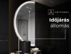 Elegáns LED Félkör alakú Tükör - Fürdőszobába D223 #6