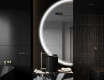 Elegáns LED Félkör alakú Tükör - Fürdőszobába D223 #9