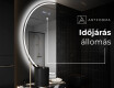 Elegáns LED Félkör alakú Tükör - Fürdőszobába D223 #6