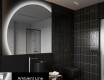 Elegáns LED Félkör alakú Tükör - Fürdőszobába X221