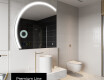 Elegáns LED Félkör alakú Tükör - Fürdőszobába X222 #4