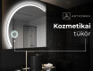 Elegáns LED Félkör alakú Tükör - Fürdőszobába X222 #9