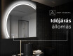 Elegáns LED Félkör alakú Tükör - Fürdőszobába X222 #6