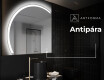 Elegáns LED Félkör alakú Tükör - Fürdőszobába X222 #8