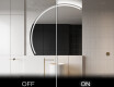 Elegáns LED Félkör alakú Tükör - Fürdőszobába X223 #3