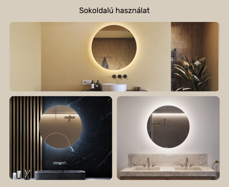 Fürdőszoba Tükör Világítással LED 80cm hideg LED színnel 7000K, meleg színnel 3000K vagy semleges színnel 4500K #2