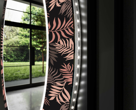 Kerek Megvilágított Dekoratív Tükör Led A Nappalihoz - Jungle #11