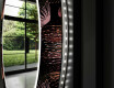 Kerek Megvilágított Dekoratív Tükör Led A Nappalihoz - Dandelion #11