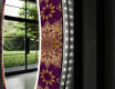 Kerek Megvilágított Dekoratív Tükör Led A Nappalihoz - Gold Mandala #11
