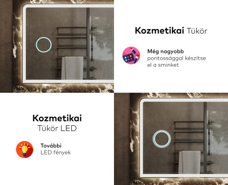 Fürdőszoba Tükör Világítással LED L146 #8