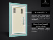 Vertikális fürdőszoba Tükör Világítással LED L01 #3