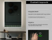 Vertikális fürdőszoba Tükör Világítással LED L58 #6