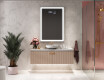 Vertikális fürdőszoba Tükör Világítással LED L01 #7