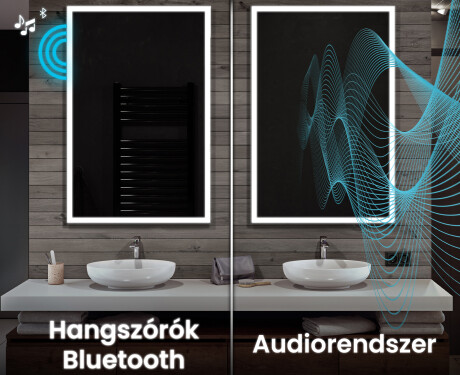 Vertikális fürdőszoba Tükör Világítással LED L01 #7