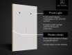 Vertikális fürdőszoba Tükör Világítással LED L02 #6