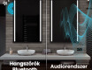 Vertikális fürdőszoba Tükör Világítással LED L02 #7