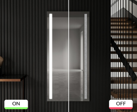 Vertikális fürdőszoba Tükör Világítással LED L02 #9