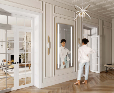 Vertikális fürdőszoba Tükör Világítással LED L02 #11