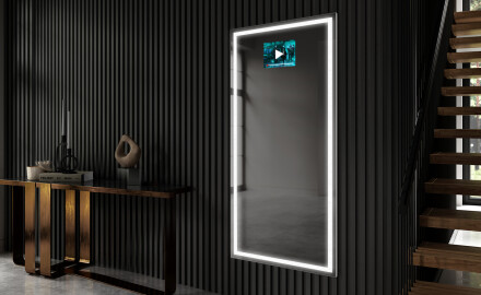 Vertikális fürdőszoba Tükör Világítással LED L49