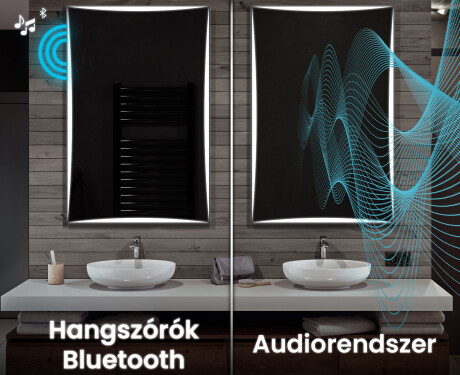 Vertikális fürdőszoba Tükör Világítással LED L77 #7
