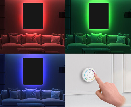 Lekerekítettmodern dekor tükör rendelés L172 #11